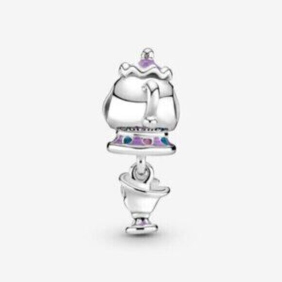 Pandora Disney Beauty and the Beast Mrs. Potts and Chip Dangle Charm - Picture 3 of 5